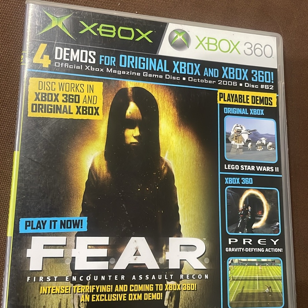 FEAR (XBOX 360 & XBOX) - OCTOBER 2006 - DISC #62 - Picture 2 of 10